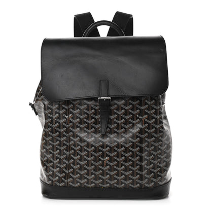 Goyard Goyardine Calfskin Alpin MM Backpack Black 1 of 14
