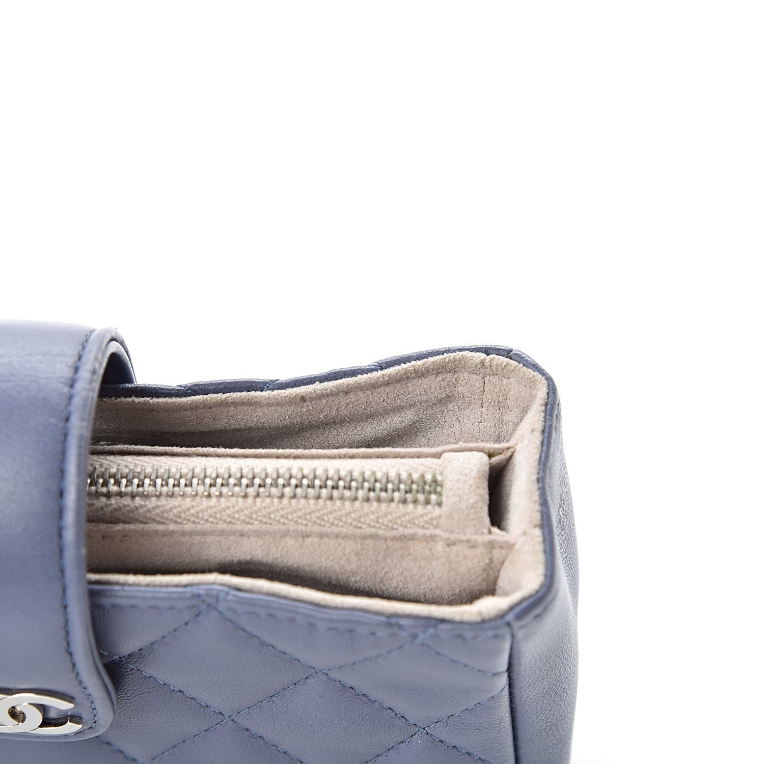 Chanel Lambskin Quilted Mini Phone Holder Clutch Lavender 7 of 10