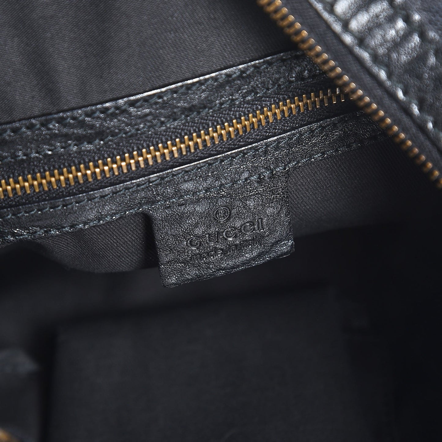 Monogram Medium Interlocking Hobo Black