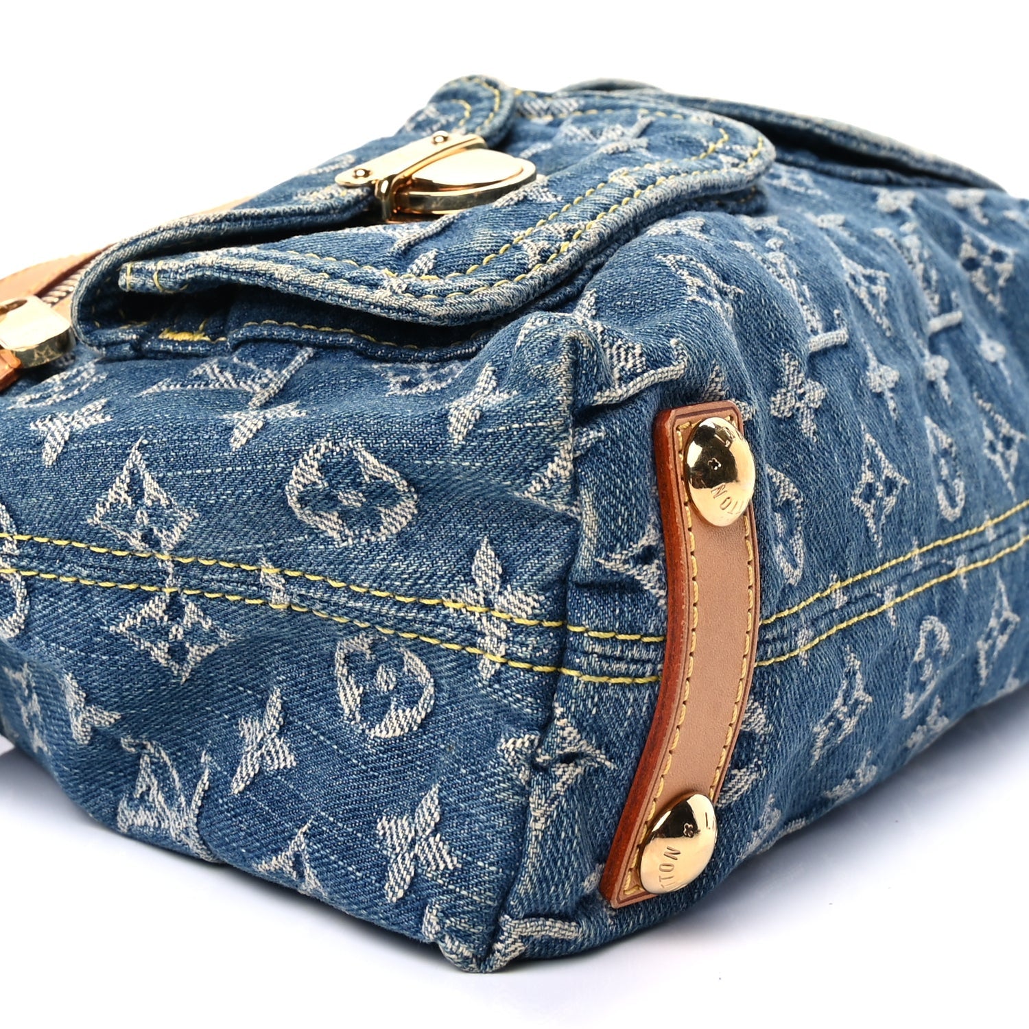 Louis Vuitton Monogram Denim Baggy PM Blue 7 of 8