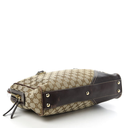 Gucci Monogram New Britt Medium Boston Dark Brown 4 of 11