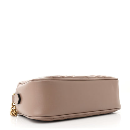 Gucci Calfskin Matelasse Small GG Marmont Chain Shoulder Bag Porcelain Rose 4 of 7