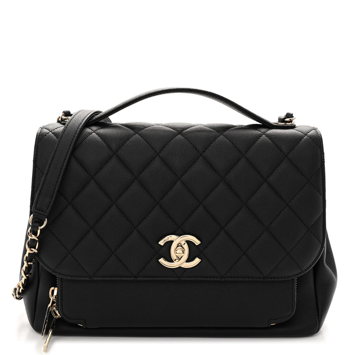Chanel Caviar Quilted Large Business Affinity Flap Black 1 of 10