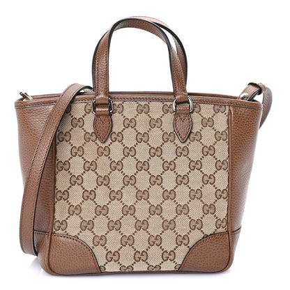 Gucci Monogram Small Bree Tote Beige Tabacco 1 of 8