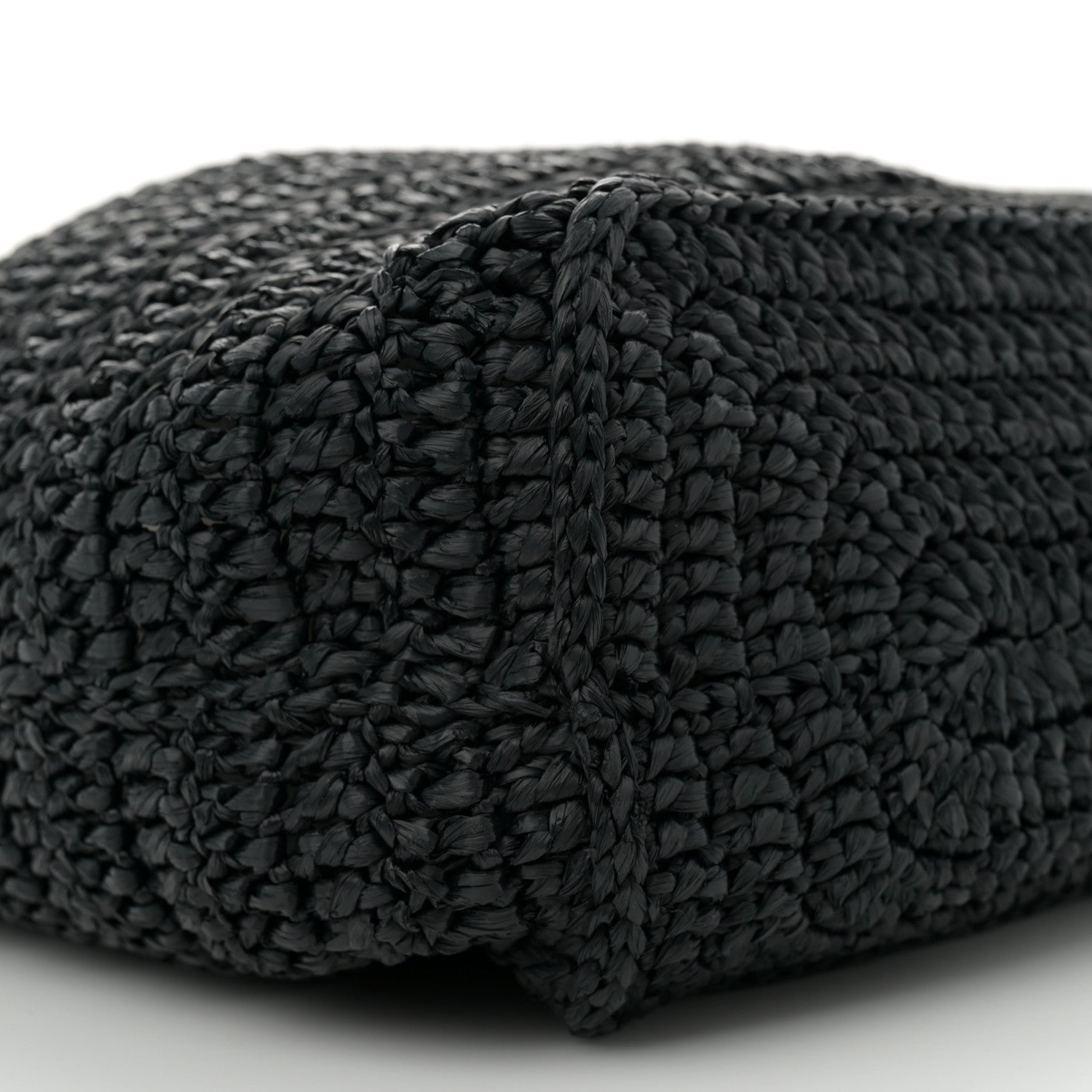 Saint Laurent Raffia Rive Gauche Tote Black 9 of 9