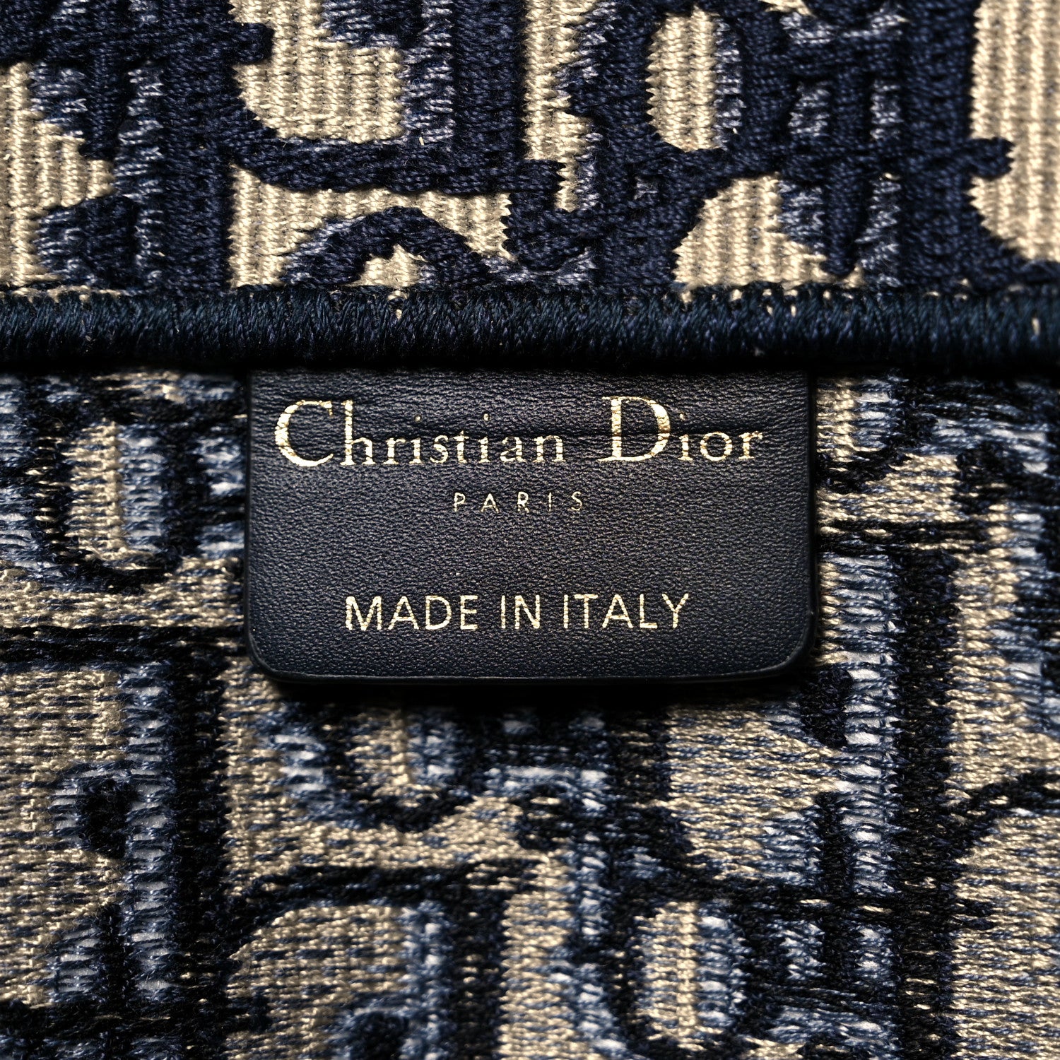 Christian Dior Oblique Medium Book Tote Blue Multicolor 5 of 10