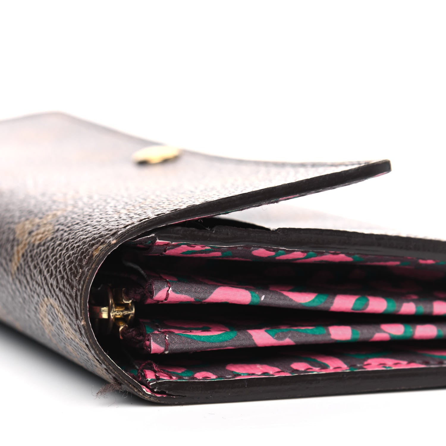 Louis Vuitton Monogram Leopard Sarah Wallet Rouge Fauviste 9 of 9