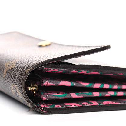 Louis Vuitton Monogram Leopard Sarah Wallet Rouge Fauviste 9 of 9