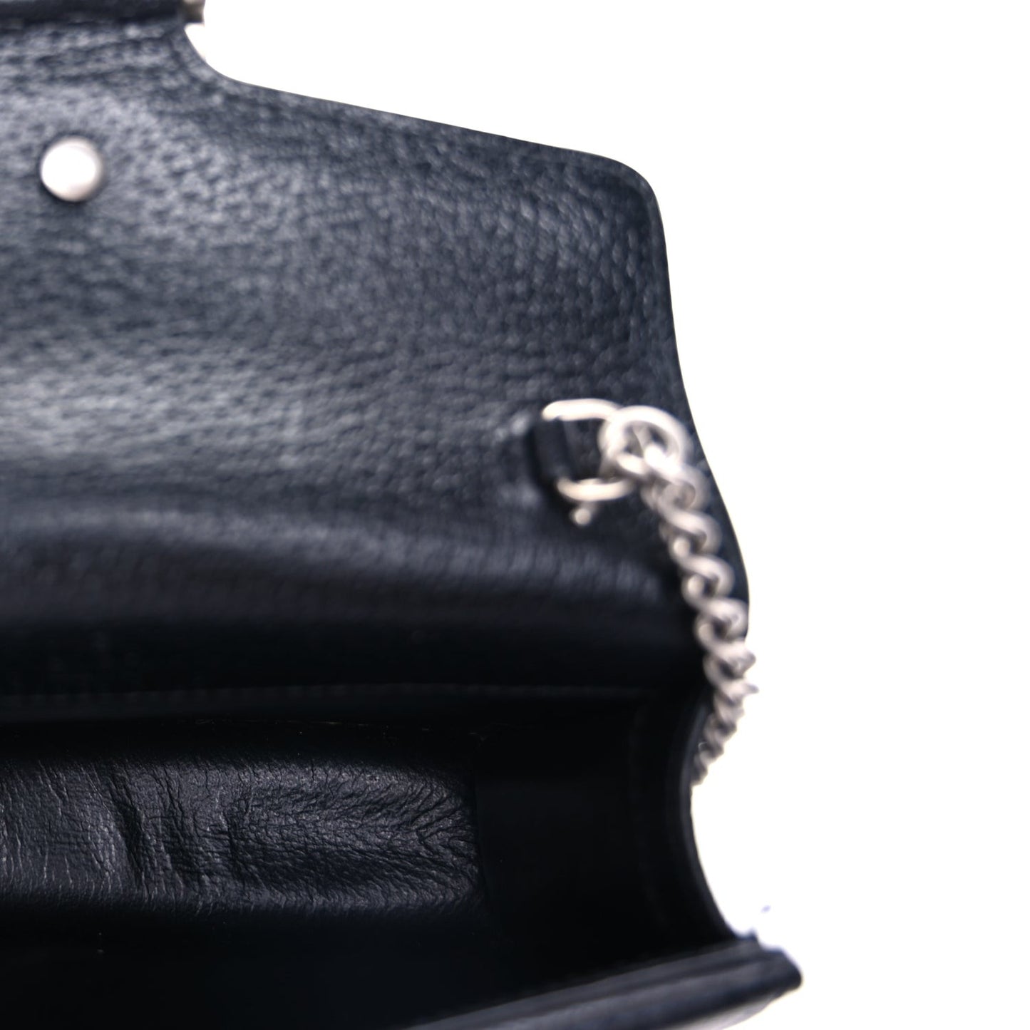 Jacquard Black Denim GG Monogram Super Mini Dionysus Shoulder Bag Black Ivory