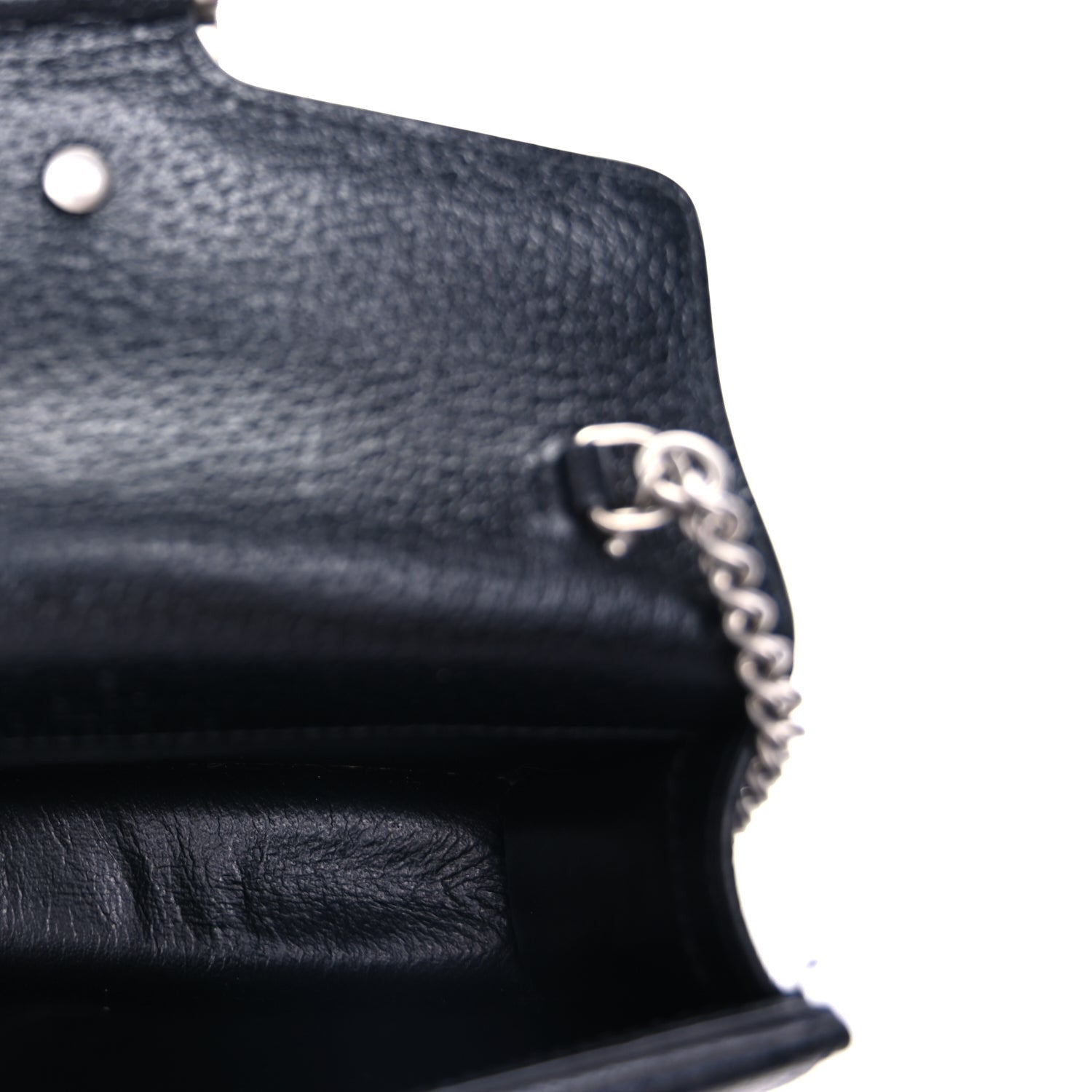 Gucci Jacquard Black Denim GG Monogram Super Mini Dionysus Shoulder Bag Black Ivory 4 of 8