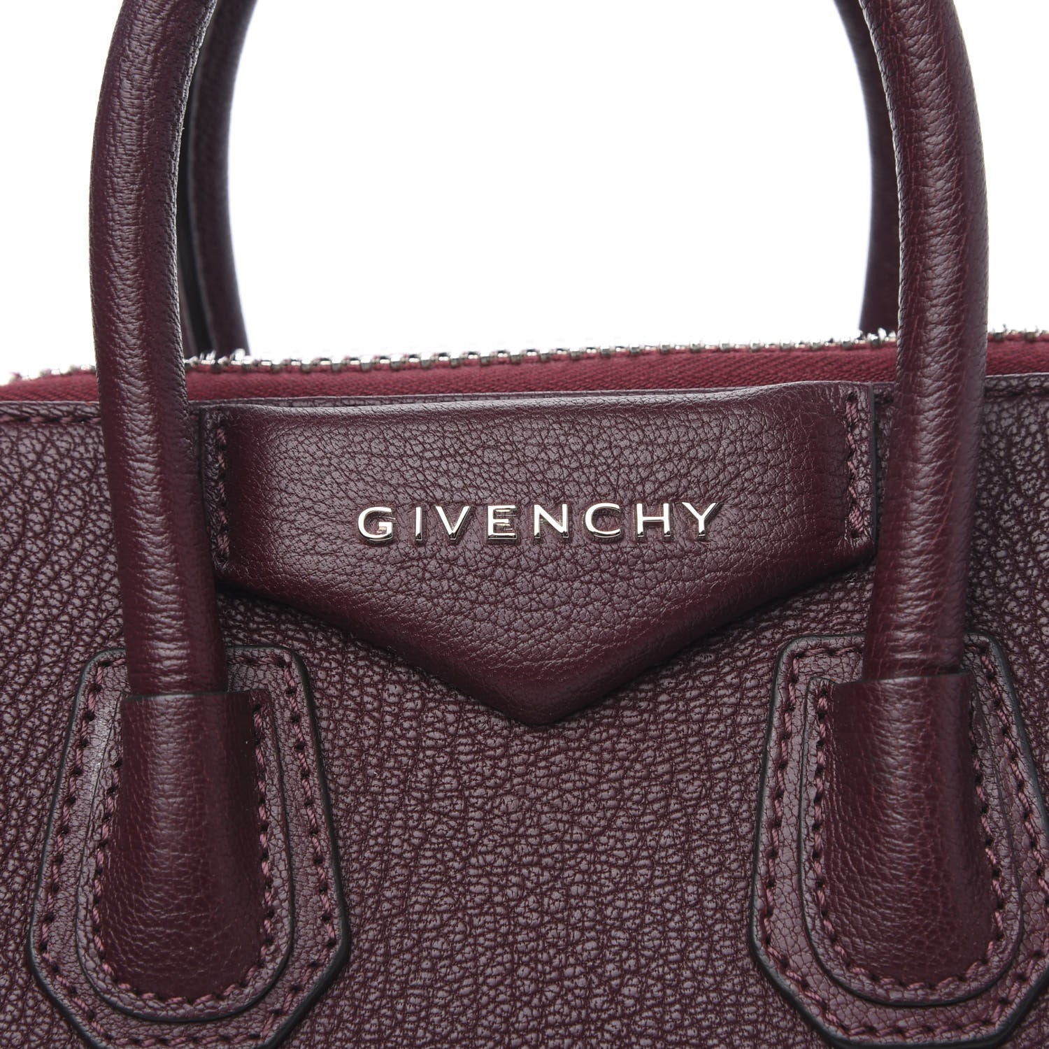 Givenchy Sugar Goatskin Mini Antigona Oxblood 9 of 12
