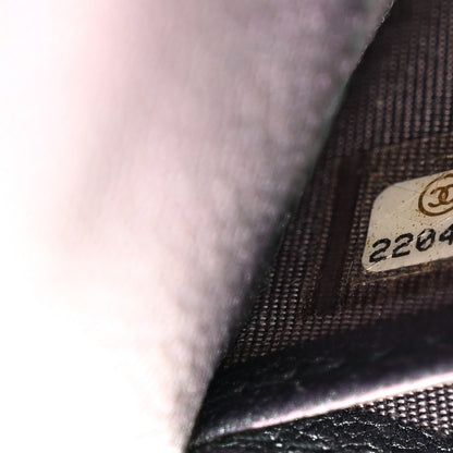 Chanel Iridescent Goatskin Quilted Large Flap Wallet Purple 8 of 9