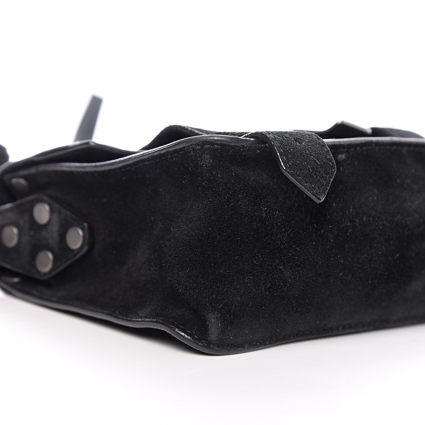Suede PS1 Mini Pouch Messenger Bag Black