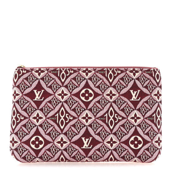 Louis Vuitton Jacquard Since 1854 Neverfull MM GM Pochette Bordeaux 1 of 1