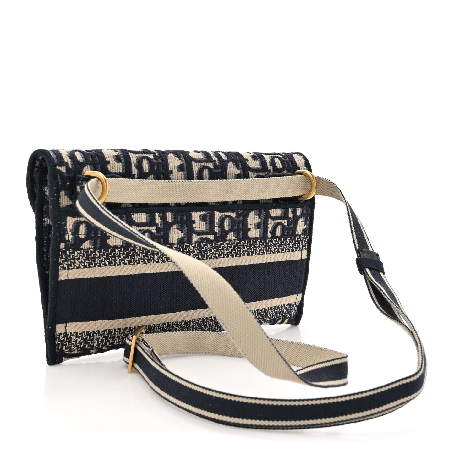 Oblique Slim Saddle Pouch Blue