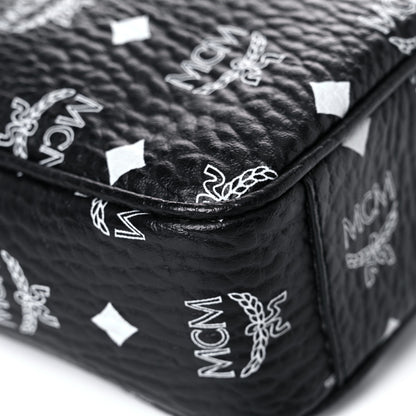 MCM Visetos Camera Crossbody Bag Black Cognac 10 of 17