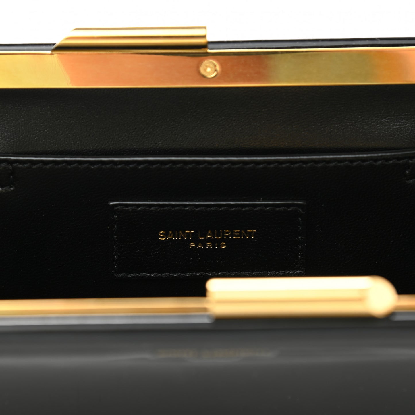 Patent Midnight Clutch Black