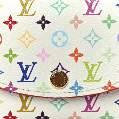 Louis Vuitton LV X TM Monogram Multicolor Rosalie Coin Purse White Kawaii Pink 7 of 8