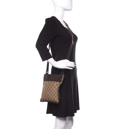 Gucci Monogram Messenger Crossbody Bag Dark Brown 2 of 11