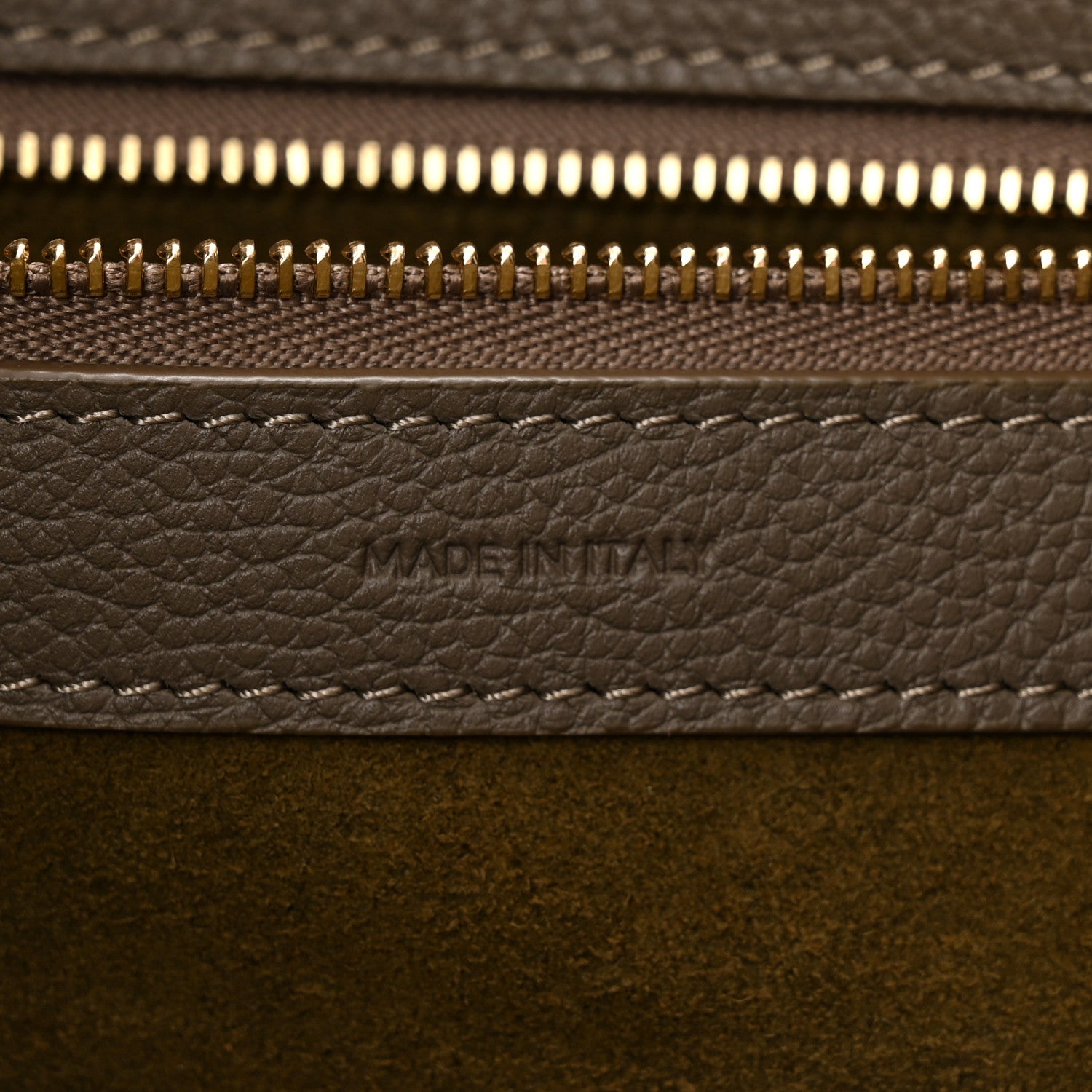 Celine Soft Grained Calfskin Small Belt Cabas Phantom Taupe 7 of 11