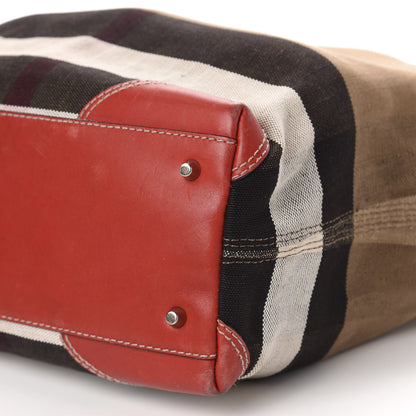 Burberry Canvas Mega Check Medium Maidstone Cadmium Red 7 of 12