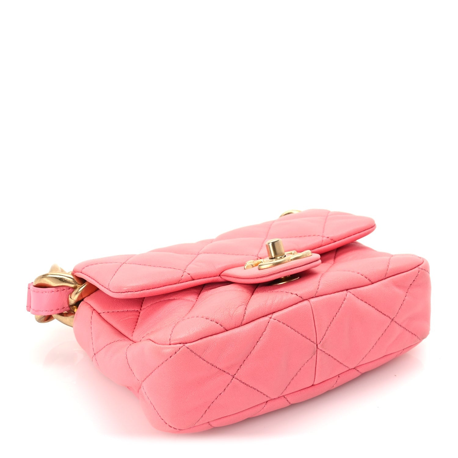 Chanel Lambskin Quilted Mini Funky Town Flap Pink 3 of 9