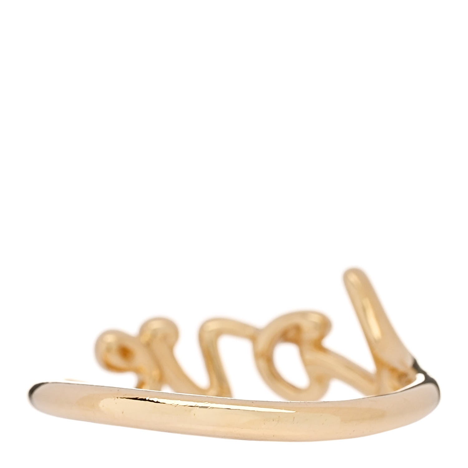 Tiffany 18K Yellow Gold Mini Paloma's Graffiti Love Ring 48 4.5 3 of 6