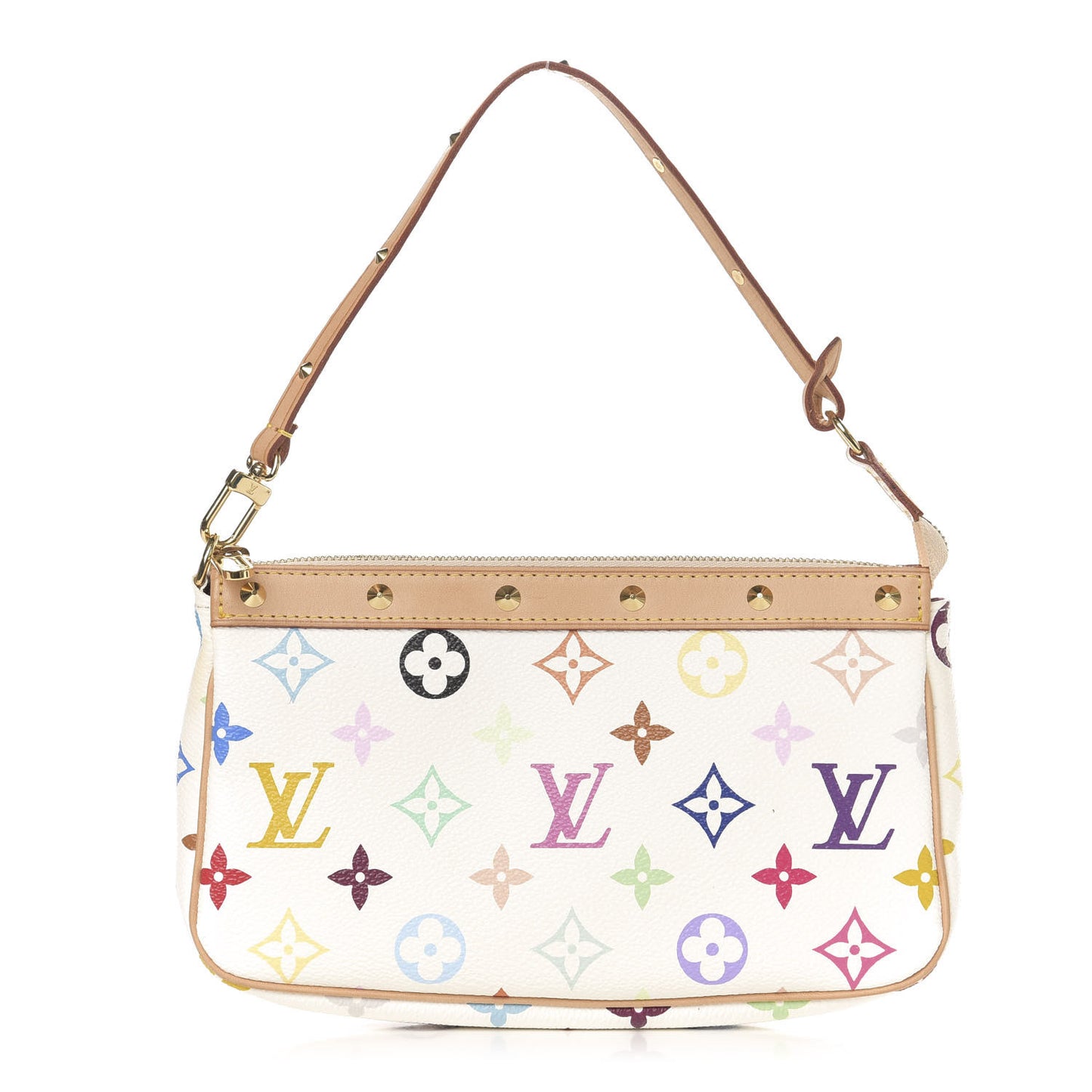 Monogram Multicolor Pochette Accessories White