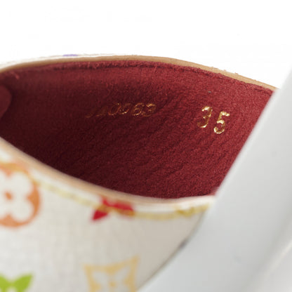 Louis Vuitton Monogram Multicolor Sandal Mule 35 White 7 of 8