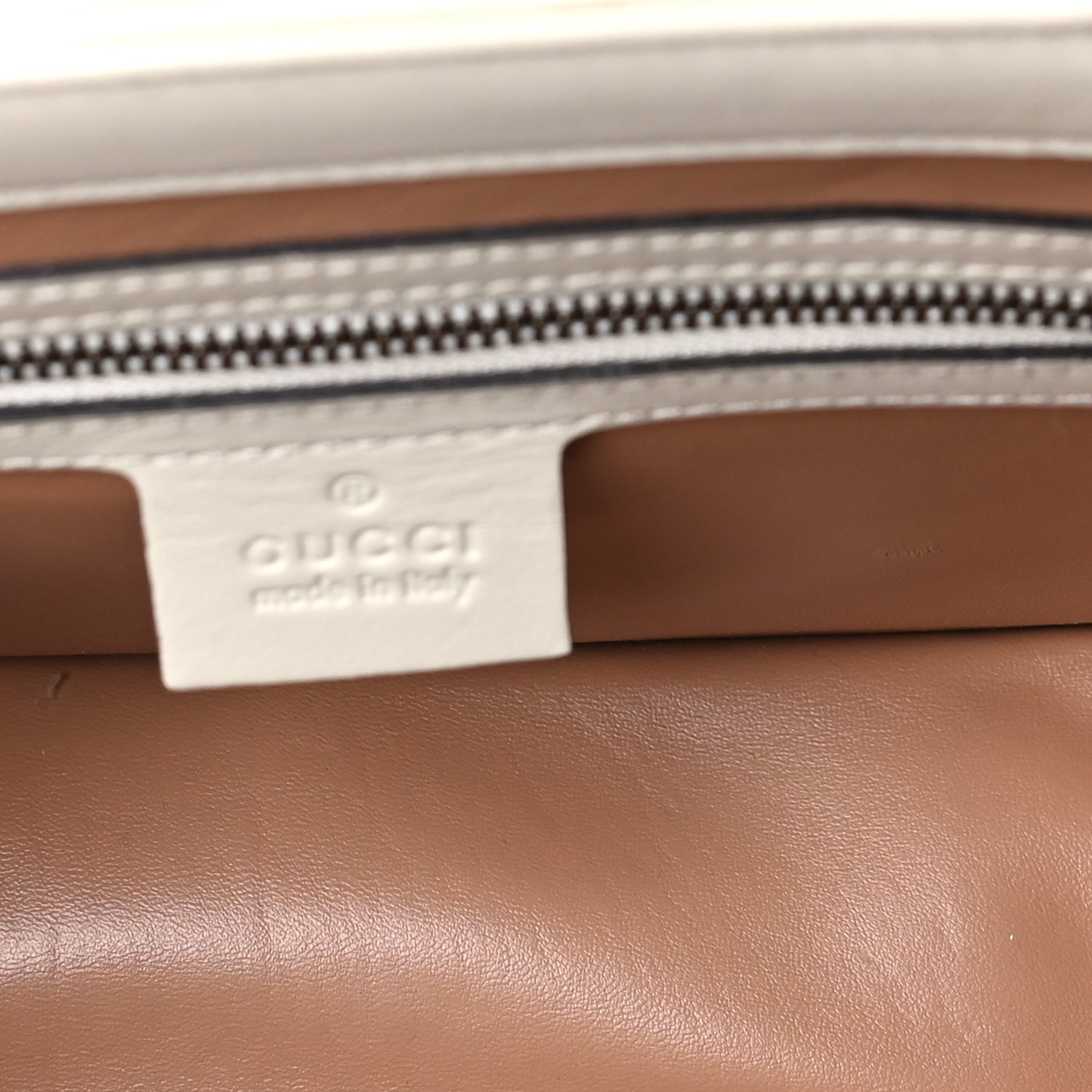 Gucci Snakeskin Sylvie Web Small Queen Margaret Top Handle Bag Roccia Natural 5 of 7