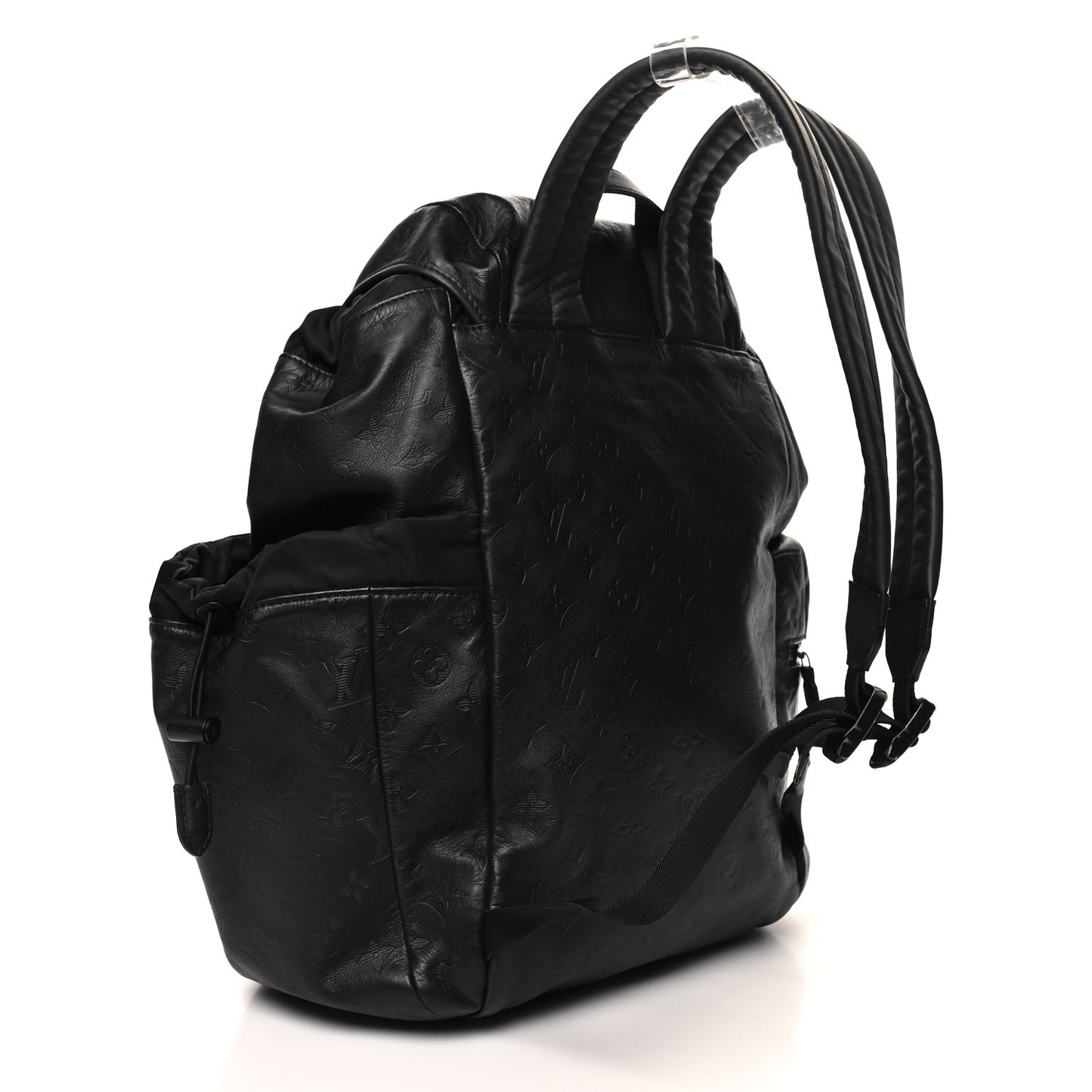 Calfskin Monogram Shadow Discovery Backpack Black