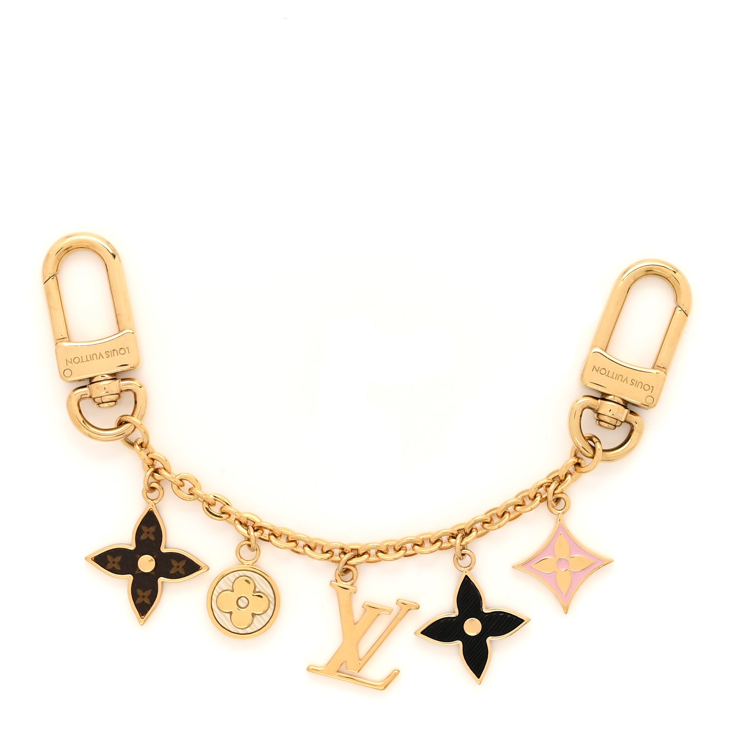 Monogram Spring Street Bag Charm Key Holder Gold
