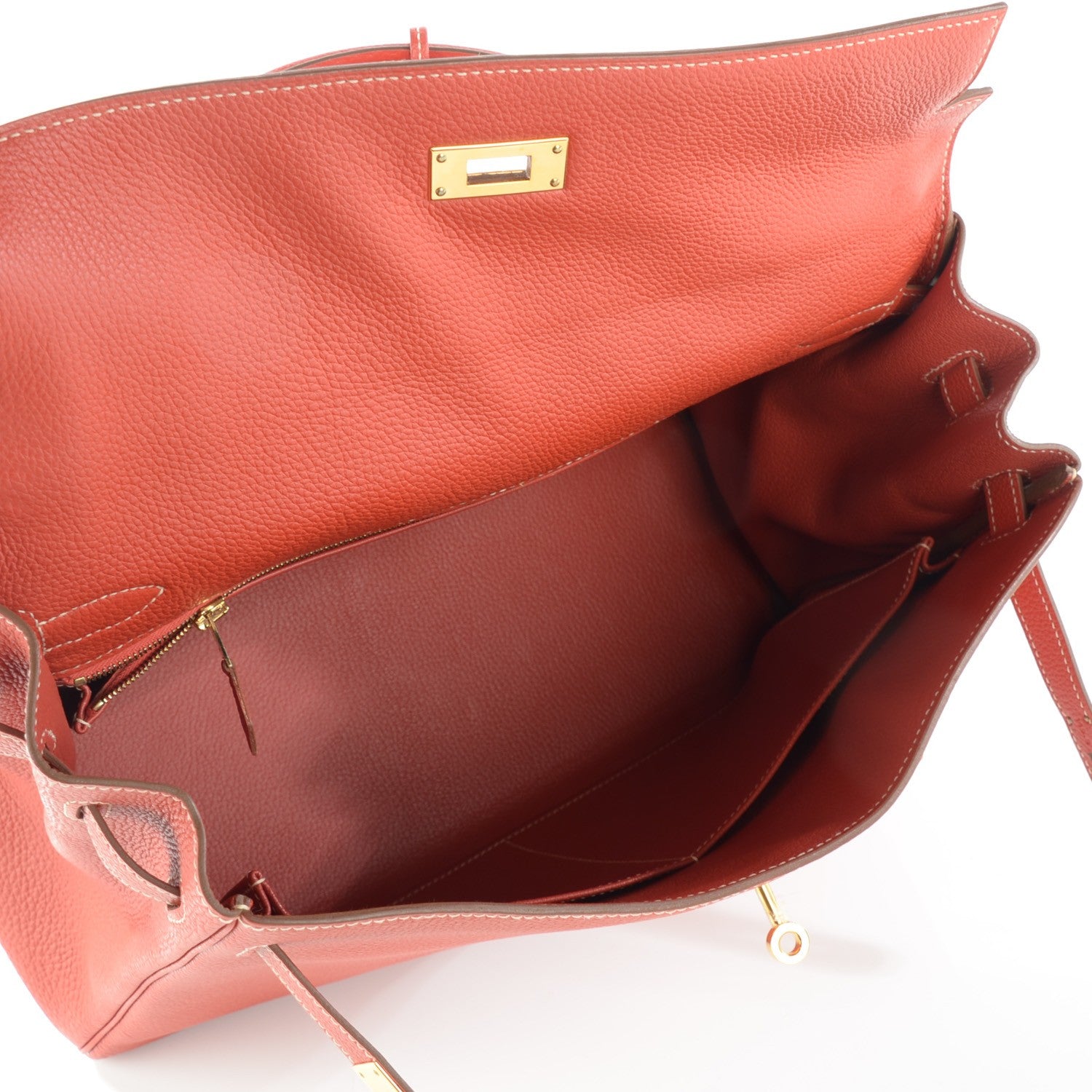 Hermes Togo Kelly Retourne 35 Sanguine 12 of 17