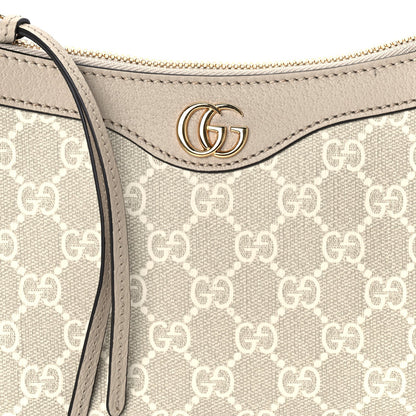 Gucci GG Supreme Monogram Textured Dollar Calfskin Small Ophidia Hobo  Beige/Mystic White/Oatmeal 6 of 8