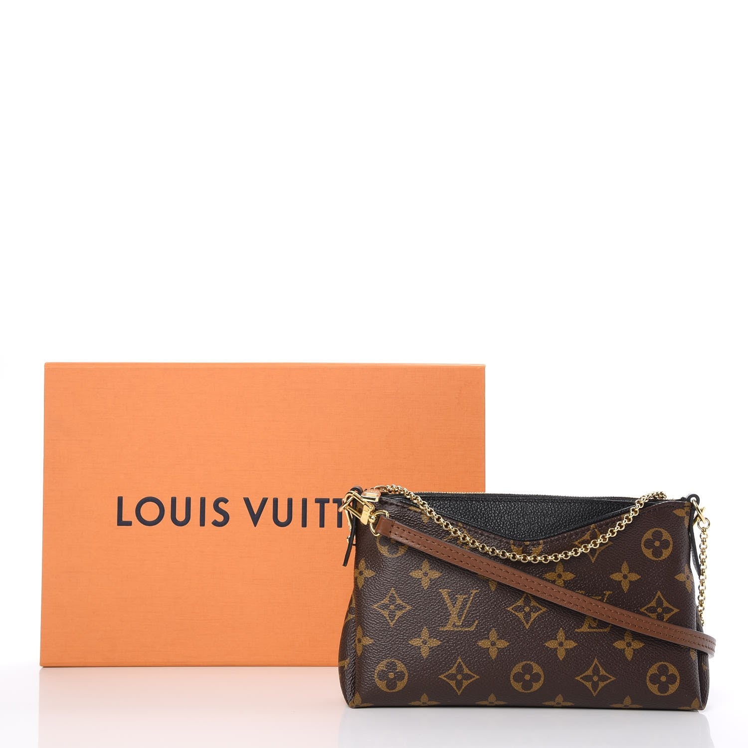 Louis Vuitton Monogram Pallas Clutch Black 8 of 8