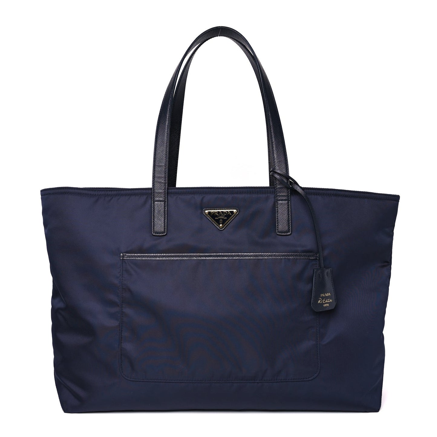 Re-Nylon Saffiano Large Tote Baltico
