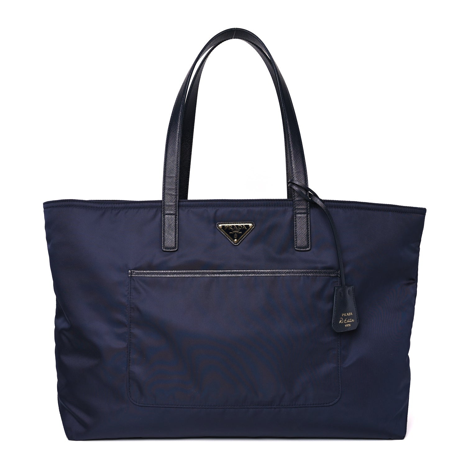 Prada Re-Nylon Saffiano Large Tote Baltico 1 of 9