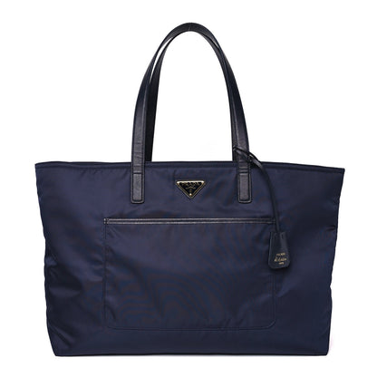 Prada Re-Nylon Saffiano Large Tote Baltico 1 of 9