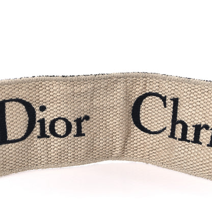 Christian Dior Canvas Embroidered Shoulder Strap Black 6 of 9