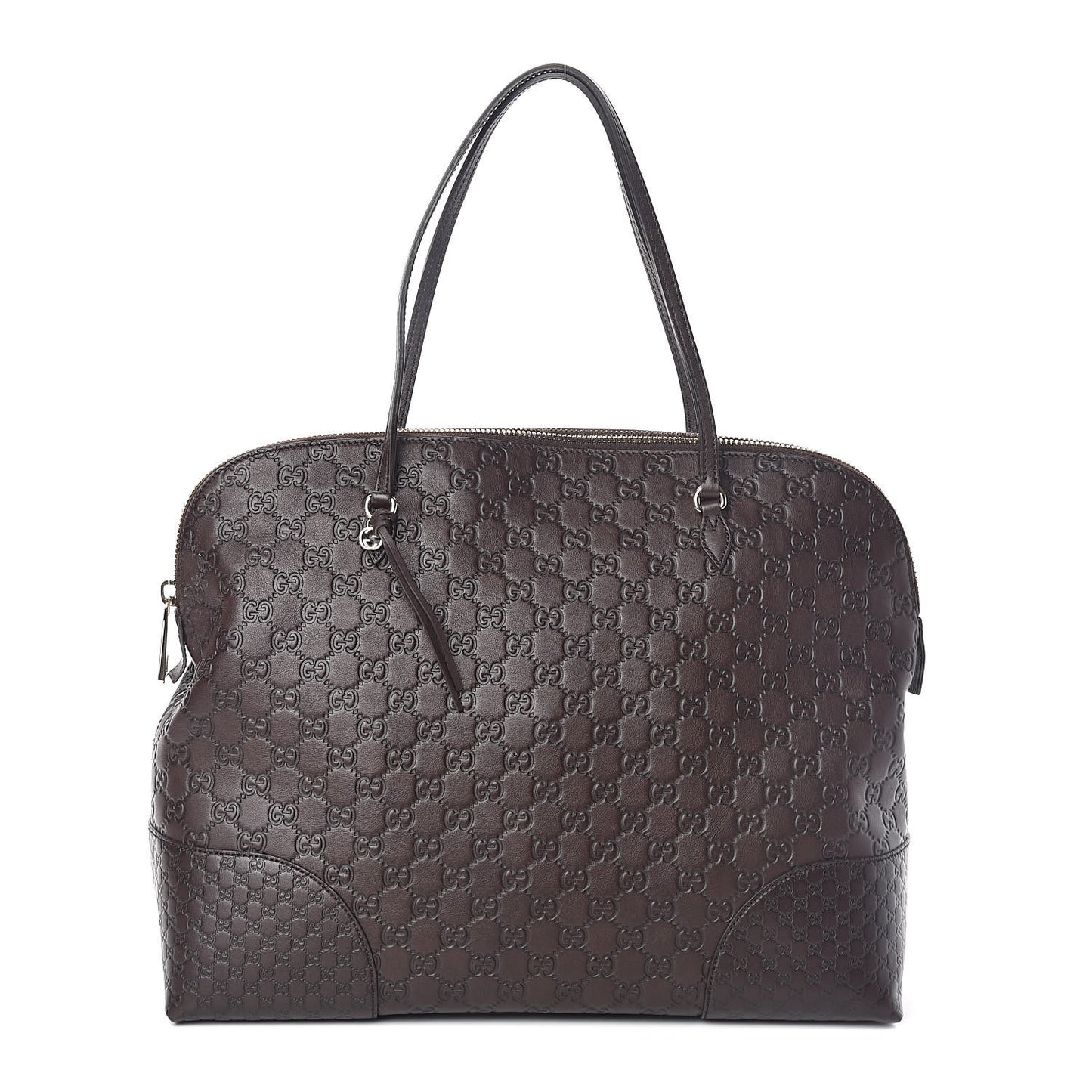 Guccissima Medium Bree Shoulder Bag Chocolate