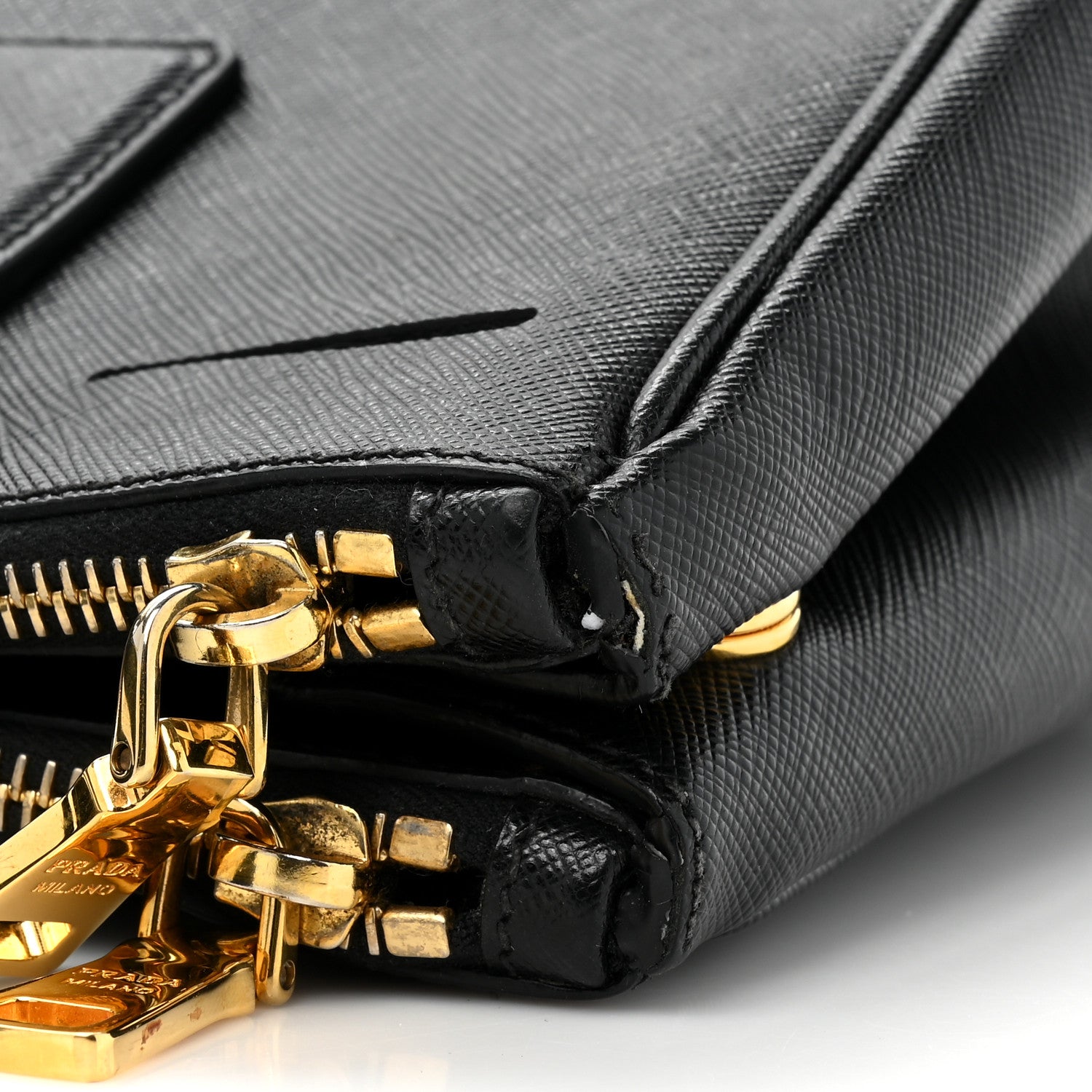 Prada Saffiano Small Galleria Double Zip Tote Black 17 of 17