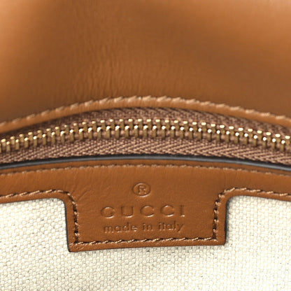 Gucci Suede Roxy Calfskin Large Blondie Top Handle Flap Bag  Light Brown 5 of 8