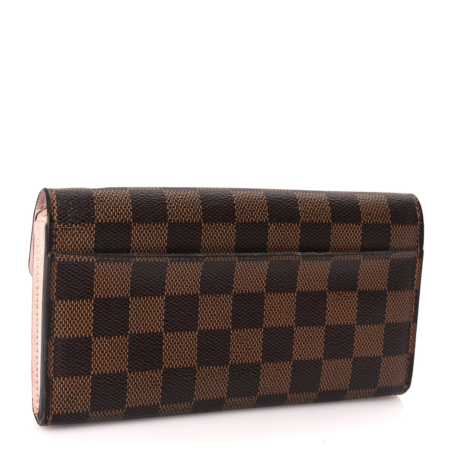 Damier Ebene Sarah Wallet NM Rose Ballerine