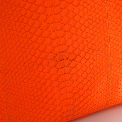 Celine Python Vertical Cabas Fluo Orange 8 of 8