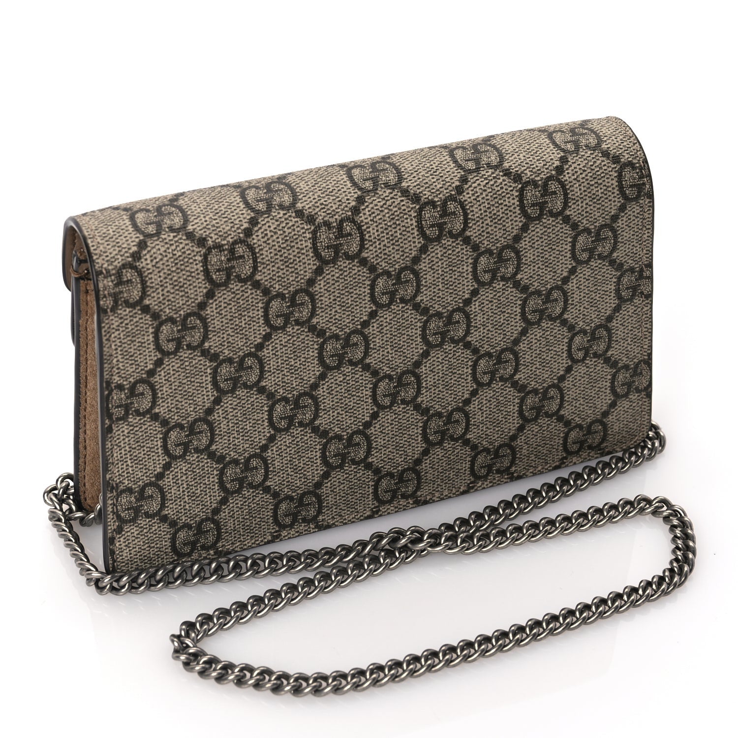Gucci GG Supreme Monogram Super Mini Dionysus Shoulder Bag Taupe 2 of 9
