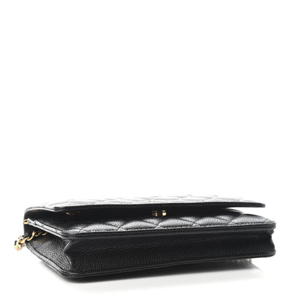 Chanel Caviar Quilted Wallet On Chain WOC Black 4 of 9
