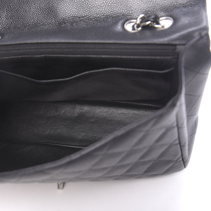 Chanel Caviar Quilted Jumbo Single Flap Black 8 of 12