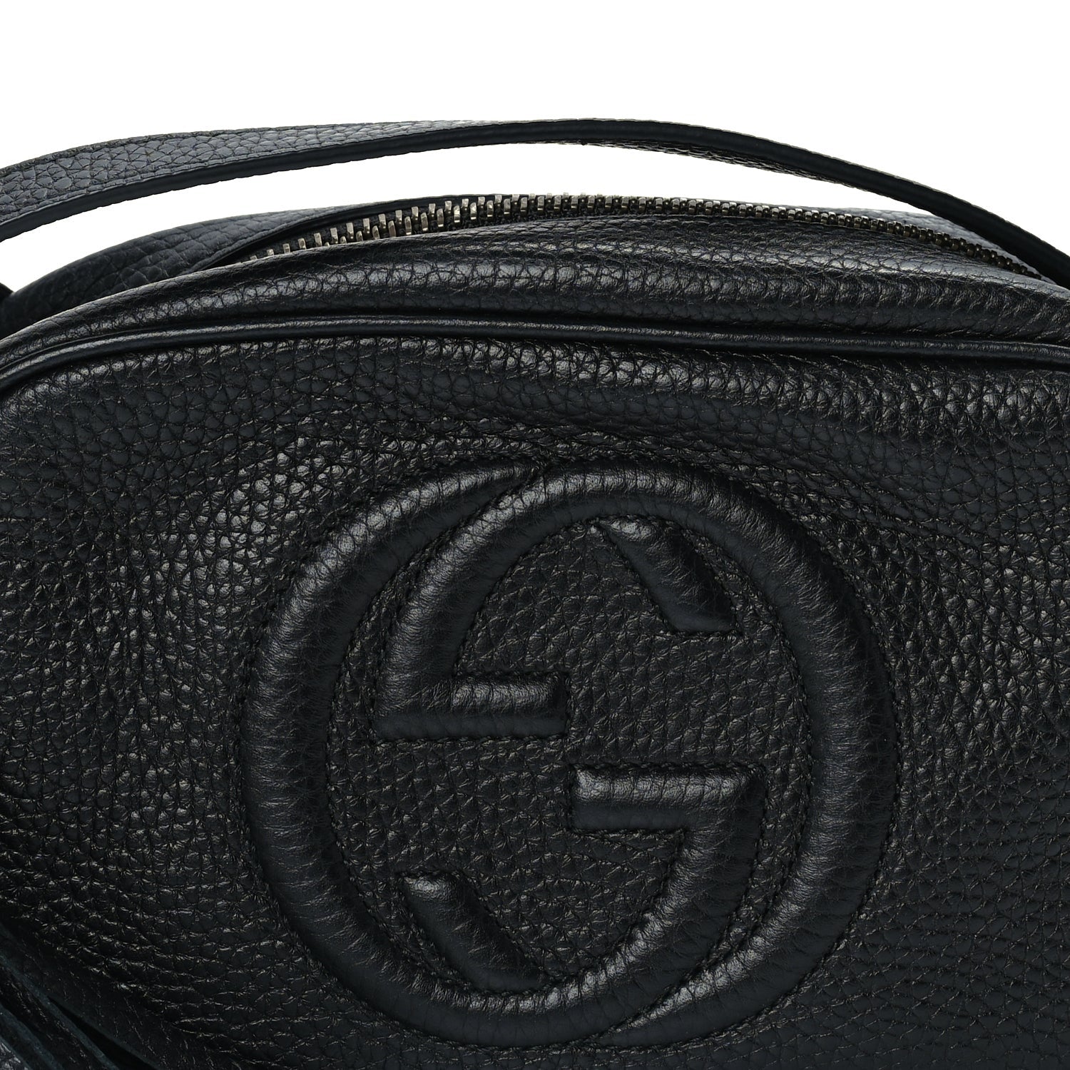 Gucci Pebbled Calfskin Mini Soho Disco Bag Black 6 of 8