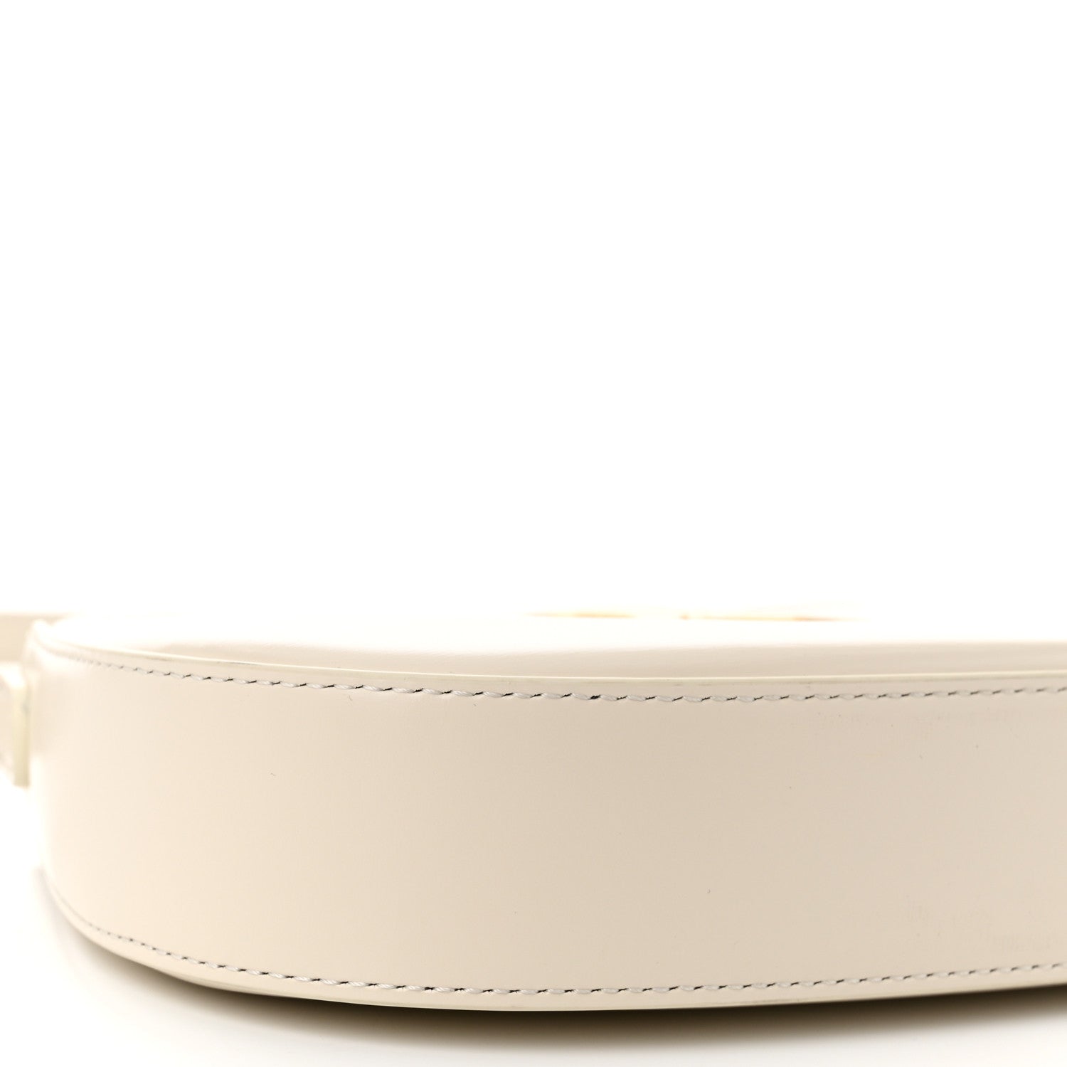 Celine Shiny Calfskin Medium Tilly Triomphe Shoulder Bag Rice 9 of 10