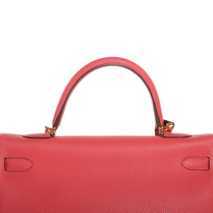 Hermes Togo Kelly Retourne 35 Rouge Pivoine 12 of 24